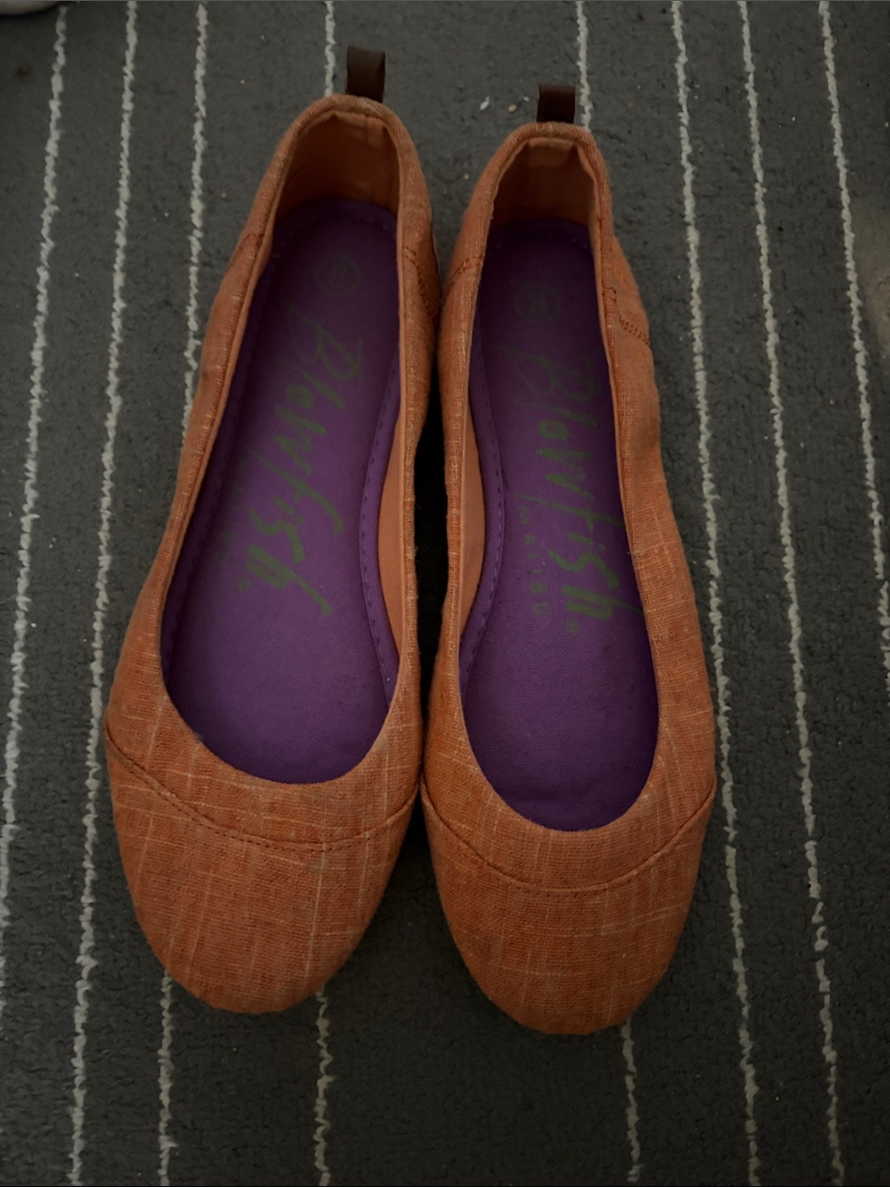 Women’s Tan Canvas Flats